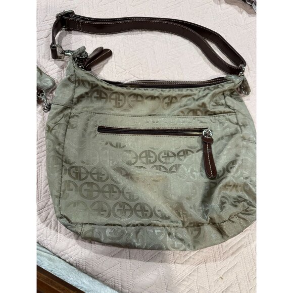 Giani Bernini handbag in beige satiny fabric w/tons of compartments - Picture 7 of 8